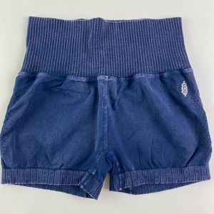 Free People Movement Good Karma Running Shorts - Navy Blue (M/L)